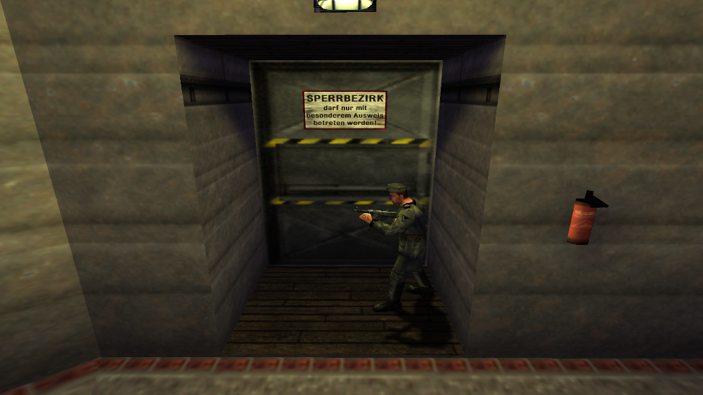 guard and sign near doors leading to tunnel.png
