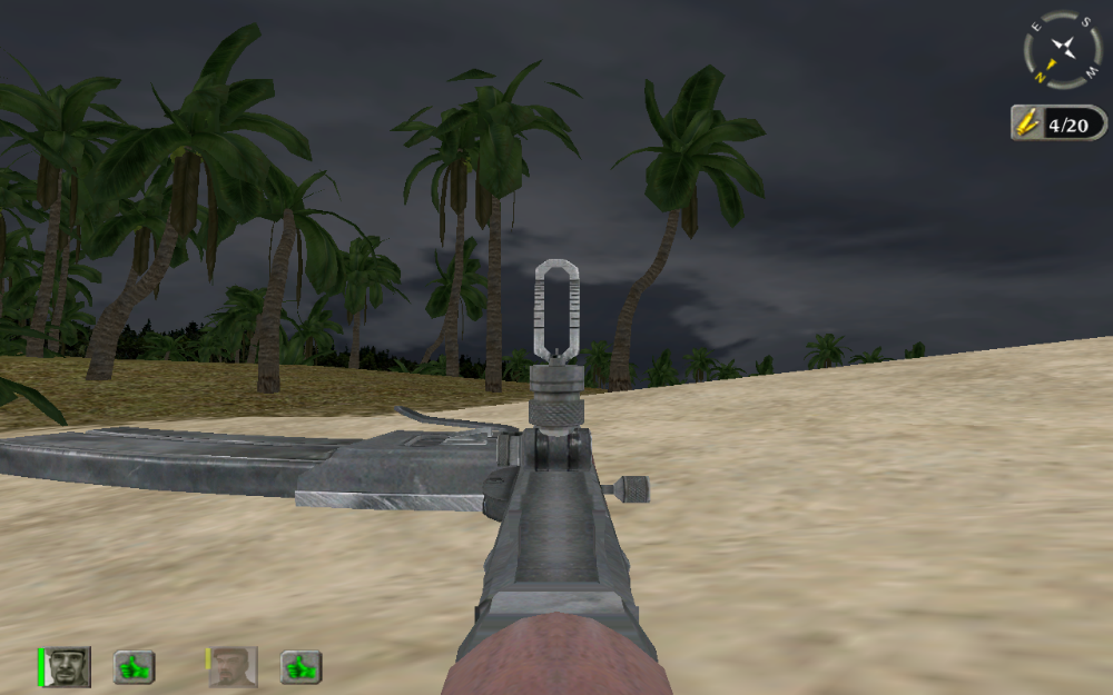 Johnson LMG iron sights view aim model.png